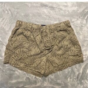GAP Lyocell Drawstring Pull On Tencel Short Jungle‎ Vines Garden Core Festival M